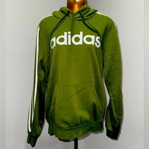 🍃 Adidas Originals Pullover Hoodie – Green | Women’s Small